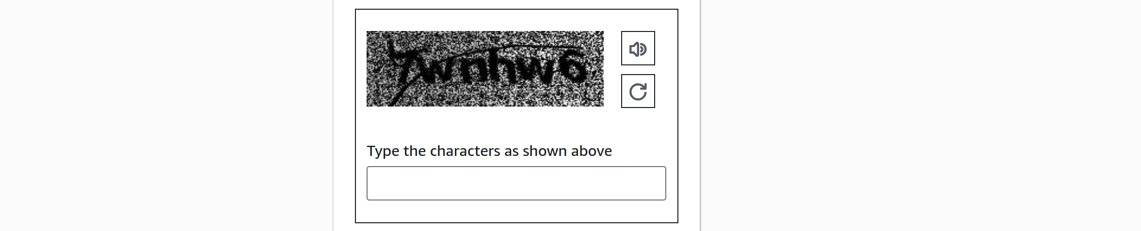 AWS Image captcha